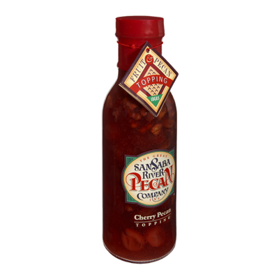 The Great San Saba River Pecan Company Cherry Pecan Topping Syrup