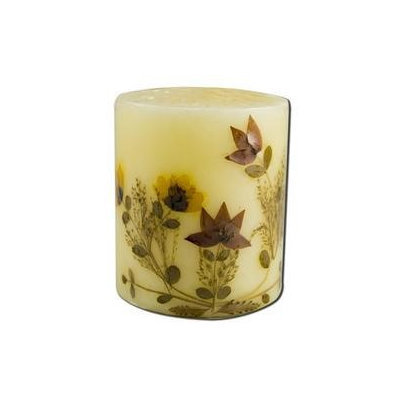 Auroshikha Candles & Incense 3 in Pillar (2-3/4 in x 3 in) Flower Candles Cinnamon Auroshikha Candles & Incen