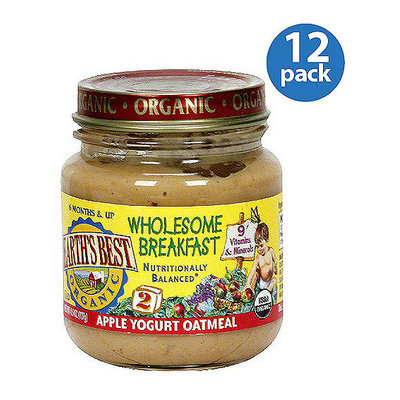Earth's Best Wholesome Breakfast Apple Yogurt Oatmeal