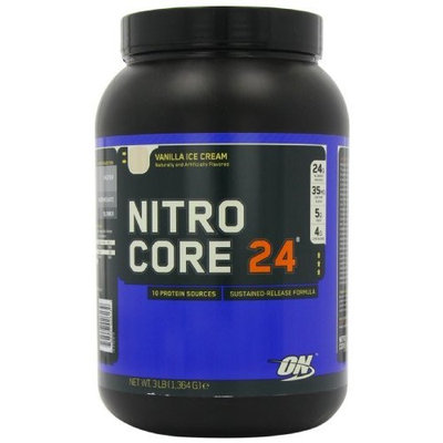 Optimum Nutrition Nitrocore 24 Vanilla Ice Cream, 3 Pound