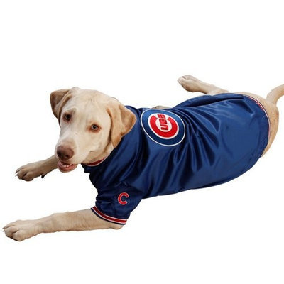 Sporty K9 Chicago Cubs Dugout Dog Jacket, Large