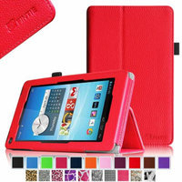 Fintie Premium Vegan Leather Stand Cover with Stylus Loop for Hisense Sero 7 LT(Lite) Tablet, Red
