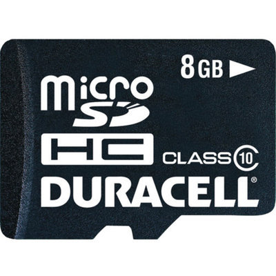 Duracell DURACELL DU-3in1C1008G-R Class 10 microSD(TM) Card with SD(TM) & USB.