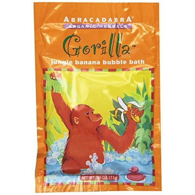Abracadabra Organic Herbals Bubble Bath, Gorilla Jungle Banana, 2.5 Ounce