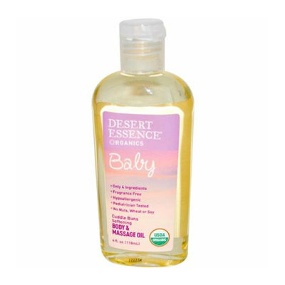 Desert Essence Baby Body and Massage Oil Cuddle Buns Softening Fragrance Free