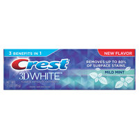 Crest 3D White Mild Mint Toothpaste