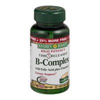 Nature's Bounty B-Complex with Folic Acid plus Vitamin C High - 125 CT