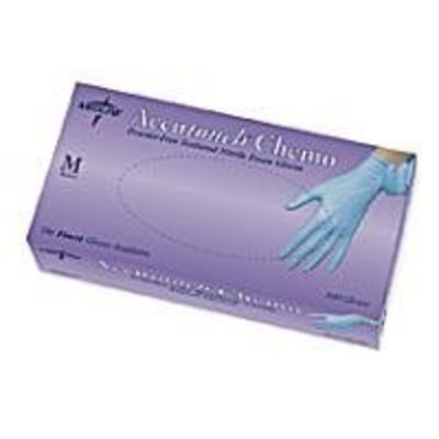 Medline Accutouch Chemo Nitrile Exam Gloves,Blue,Large, 1000 Each / Case