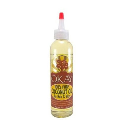 Okay 100% Pure Coconut Oil for Hair & Skin, 4 oz