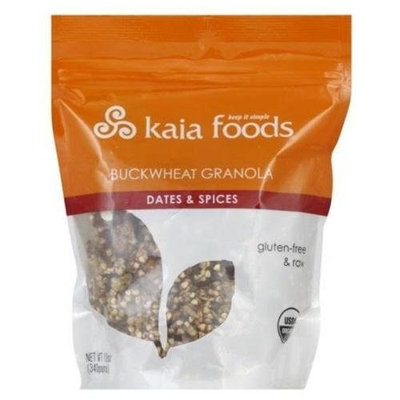 Brain Toniq Kaia Foods, Granola Date & Spice Bckw, 12 OZ (Pack of 12)