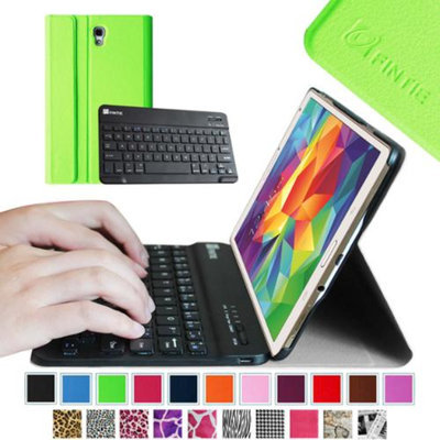 Fintie Wireless Bluetooth Keyboard Smart Shell Case Cover for Samsung Galaxy Tab S 8.4 Tablet, Green