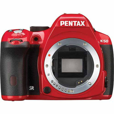 Pentax K-50 Digital SLR Camera, Red