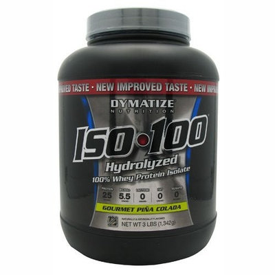 DYMATIZE NUTRITION - Iso-100 Gourmet Pina Colada 3Lb