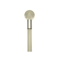 Harvy Canes Ball Knob Cane White Lucite Shaft, White Lucite Handle -Affordable Gift! Item #DHAR-9141300