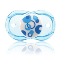 Razbaby Keep-It-Kleen Pacifier, Blue Circles, 0-36 Months (Discontinued by Manufacturer)