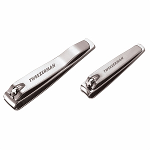 Tweezerman Stainless Steel Nail Clipper Set for Cutting Fingernails and Toenails