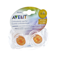 Philips Avent Silicone 0-3 Month Orthodontic Pacifier