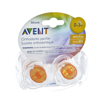 Philips Avent Silicone 0-3 Month Orthodontic Pacifier