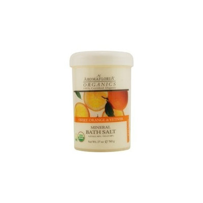ORGANICS by Aromafloria: SWEET ORANGE & VETIVER MINERAL BATH SALT 27 OZ