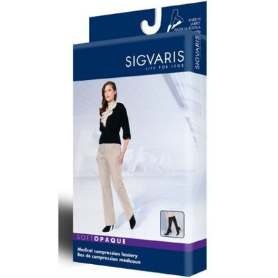 Sigvaris 842C Soft Opaque 20-30 mmHg Closed Toe Knee Highs Size: Small Short (SS), Color: Midnight Blue 09