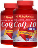 Piping Rock Absorbable CoQ10 100 mg 480 Softgels