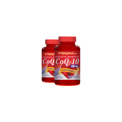 Piping Rock Absorbable CoQ10 100 mg 480 Softgels