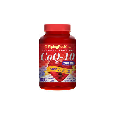 Piping Rock Co Q10 200mg 180 Softgels