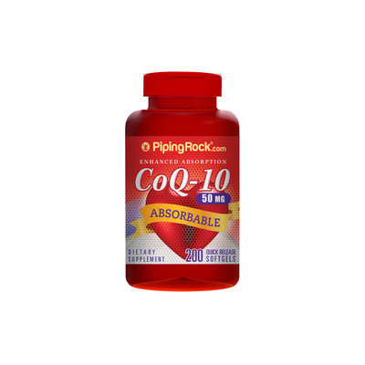 Piping Rock CoQ10 50mg 200 Capsules