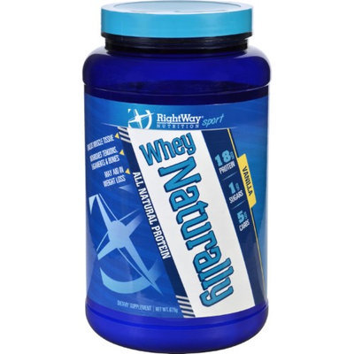 Rightway Nutrition - Whey Naturally All Natural Protein Vanilla - 679 Grams