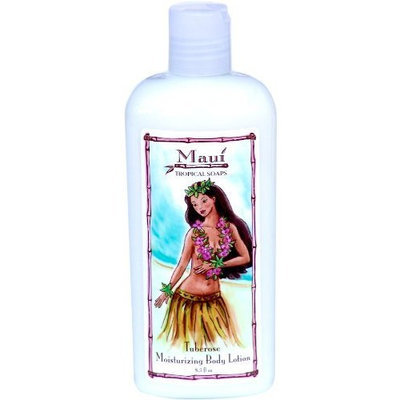 Maui Tropical Soaps Moisturizing Body Lotion Tuberose, 8.5-Ounce