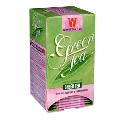 Wissotzky Green Tea with Wildberry and Passionfruit, 1.06-Ounce Boxes (Pack of 6)