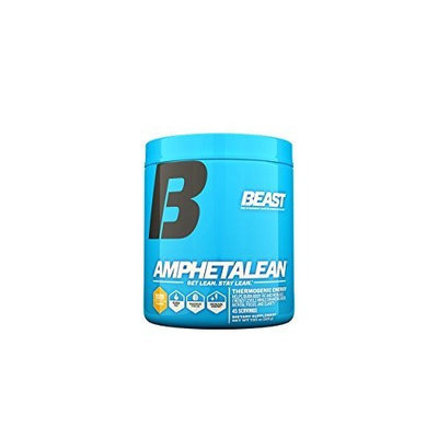 Beast Sports Nutrition, Amphetalean Thermogenic Energy Powder, Orange Cooler, 7.93 Ounce