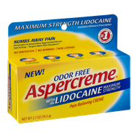 Aspercreme with Lidocaine Pain Relieving Creme Maximum Strength