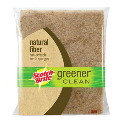 3M Scotch-Brite Natural Fiber Non-Scratch Scrub Sponge