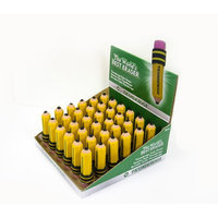 Dixon Ticonderoga Dixon Latex-free Pencil-shape Eraser - Latex-free, Smudge-free, Non-toxic - 36/box - Yellow (dix-38936)