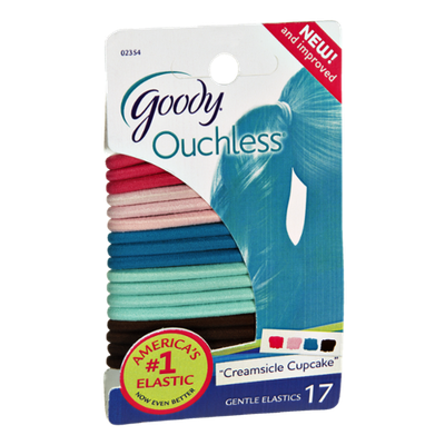 Goody Ouchless Creamsicle Cupcake Gentle Elastics - 17 CT
