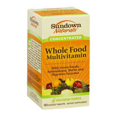 Sundown Naturals Concentrated Whole Food Multivitamin Coated Tablets - 90 CT