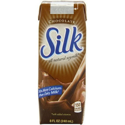 Silk Chocolate Soymilk Natural, 8-Ounce Aseptic Cartons (Pack of 18)
