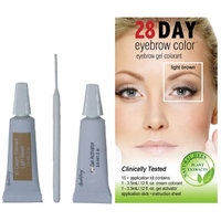 Innovative Beauty Products 28 Day Eyebrow Color Light Brown - Gel Colorant Covers Resistant Grays