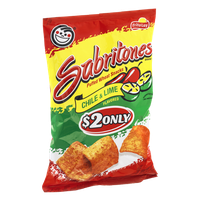 Sabritones Puffed Wheat Snacks Chile & Lime Flavored