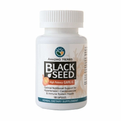 Amazing Herbs Black Seed High Potency Garlic