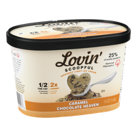 Lovin' Scoopful Gourmet Light Ice Cream Caramel Chocolate Heaven