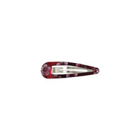 Smoothies Flower Teardrop Clips-Brown 01520