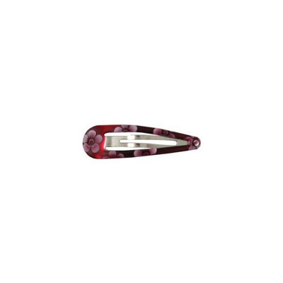 Smoothies Flower Teardrop Clips-Brown 01520