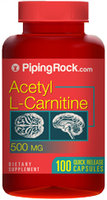 Piping Rock Acetyl L-Carnitine 500mg 100 Capsules