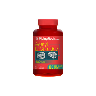 Piping Rock Acetyl L-Carnitine 500mg 100 Capsules