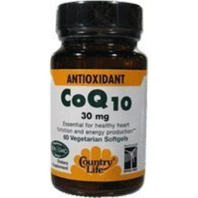 Country Life Coenzyme Q10, 30 mg, 60-Count