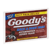 Goody's Back & Body Pain Acetaminophen Powders - 6 CT