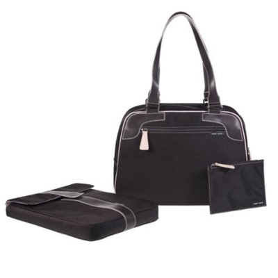 Acme Made Trixy Bag Work Travel Satchel + Laptop Case, Cosmetic Pouch Brown Pink