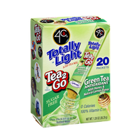 4C Totally Light Sugar Free Tea 2Go Green Tea Antioxidant with Honey & Natural Lemon Flavor Drink Mix - 20 CT